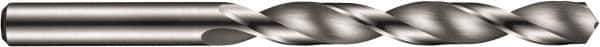 DORMER - 3.4mm 120° Solid Carbide Jobber Drill - Bright Finish, Right Hand Cut, Spiral Flute, Straight Shank, 70mm OAL, Four Facet Point - USA Tool & Supply