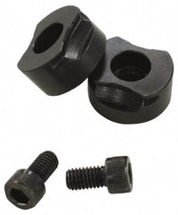 Mitee-Bite - 1" Jaw Width, Standard, Vise Jaw Set - Steel - USA Tool & Supply