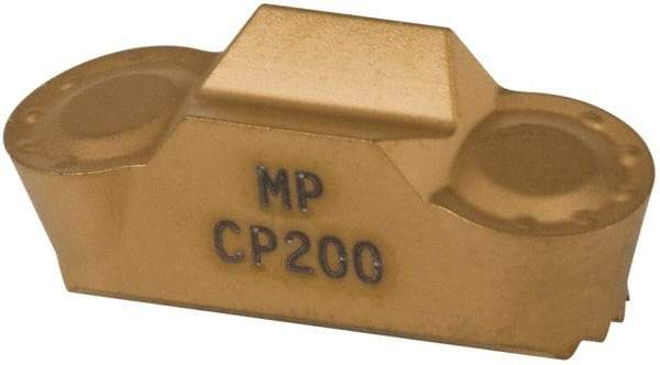 Seco - LCMF, 1/4" Cutting Width, MP, CP200 Grade, Double End Multi-Directional Turning Insert - TiAlN, TiN Coated, Full Radius - USA Tool & Supply