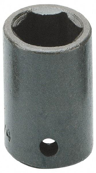 Armstrong - 1/2" Drive 18mm Standard Impact Socket - 6 Points, 1-17/32" OAL - USA Tool & Supply