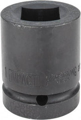 Armstrong - 1" Drive 1" Standard Impact Socket - 2-1/2" OAL - USA Tool & Supply