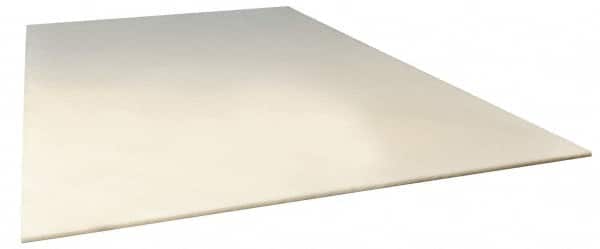 Made in USA - 1' x 1' x 3/4" Natural (Color) PVDF/Kynar Sheet - USA Tool & Supply