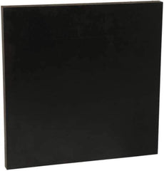 Made in USA - 3/8" Thick x 1' Wide x 1' Long, Recycled UHMW Sheet - Black, Shore D-67 Hardness, ±0.020 Tolerance - USA Tool & Supply