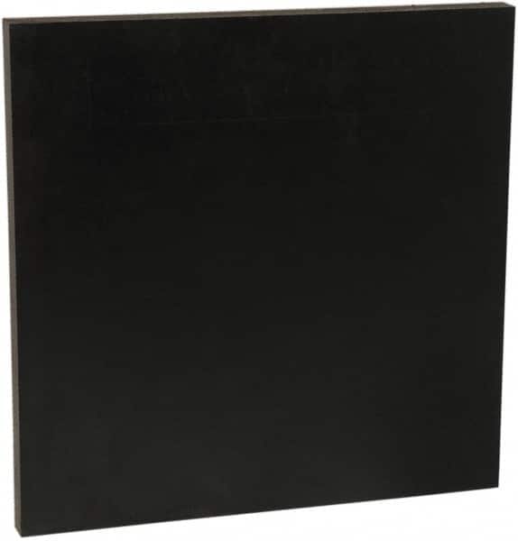 Made in USA - 2' x 2' x 1" Black ABS Sheet - USA Tool & Supply
