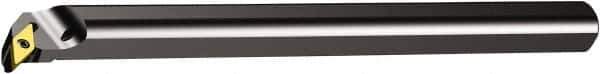 Sandvik Coromant - 1.5787" Min Bore Diam, 12" OAL, 1-1/4" Shank Diam, A..SVQBR/L Indexable Boring Bar - Screw-On Holding Method - USA Tool & Supply