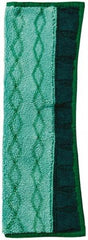 Rubbermaid - 17-1/2" Long x 12" Wide Microfiber Dust Mop Pad - Quick Connect, Green - USA Tool & Supply