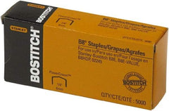 Stanley Bostitch - 1/4" Leg Length, Steel Standard Staples - 30 Sheet Capacity, For Use with Bostitch B8 Staplers - USA Tool & Supply