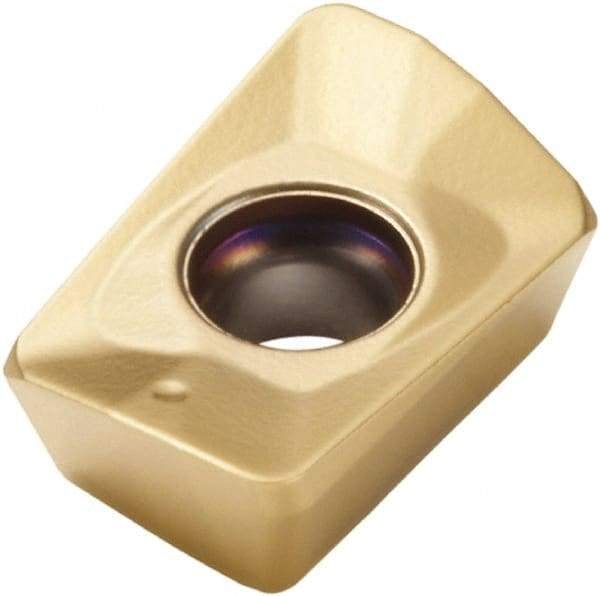 Seco - XOMX10T331 M09 Grade F40M Carbide Milling Insert - TiAlN/TiN Finish, 0.151" Thick, 0.27" Inscribed Circle - USA Tool & Supply