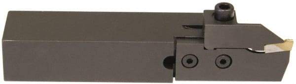 Hertel - HCE, Right Hand Cut, 1-5/8" Max Workpc Diam, Indexable Cutoff Toolholder - 0.812 Max Depth of Cut, 25.4mm Shank Width, 3/4" Shank Height, 4-1/2" OAL - USA Tool & Supply