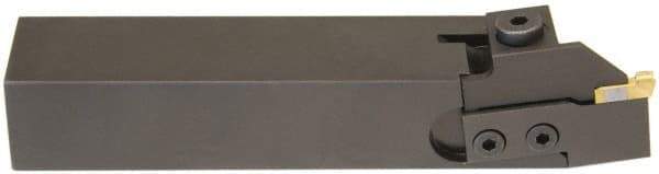 Hertel - HCE, Left Hand Cut, 1-5/8" Max Workpc Diam, Indexable Cutoff Toolholder - 0.8 Max Depth of Cut, 31.75mm Shank Width, 1" Shank Height, 6" OAL - USA Tool & Supply