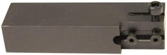 Hertel - HCE, Left Hand Cut, Indexable Cutoff Toolholder - 0.531 Max Depth of Cut, 25.4mm Shank Width, 1/2" Shank Height, 4-1/2" OAL - USA Tool & Supply