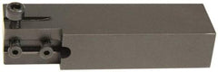 Hertel - HCE, Right Hand Cut, Indexable Cutoff Toolholder - 0.531 Max Depth of Cut, 25.4mm Shank Width, 1/2" Shank Height, 4-1/2" OAL - USA Tool & Supply