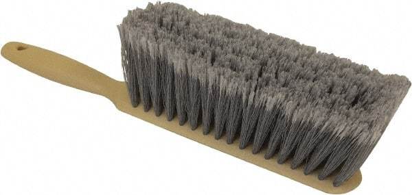 O-Cedar - 13" OAL, PVC Counter Brush - 2-1/2" Bristle Length, 8" Long x 2-1/2" Wide Head, Foam Handle, Gray - USA Tool & Supply