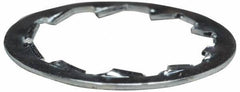 Value Collection - 3/8" Screw, 0.425" ID, Steel Internal Tooth Lock Washer - 0.615" OD, Zinc-Plated, Grade 1075 - USA Tool & Supply