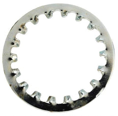 Value Collection - 5/8" Screw, 0.7" ID, Steel Internal Tooth Lock Washer - 0.968" OD, Zinc-Plated, Grade 1075 - USA Tool & Supply