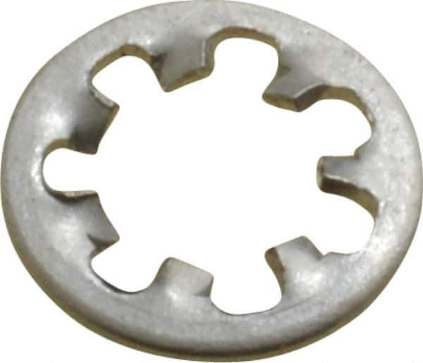 Value Collection - #6 Screw, 0.15" ID, Stainless Steel Internal Tooth Lock Washer - 0.288" OD, Uncoated, Grade 18-8 - USA Tool & Supply