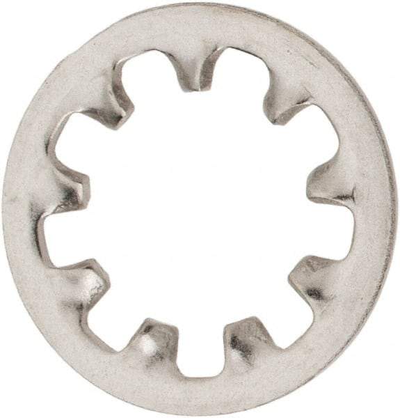 Value Collection - 3/8" Screw, 0.398" ID, Stainless Steel Internal Tooth Lock Washer - 0.692" OD, Uncoated, Grade 18-8 - USA Tool & Supply