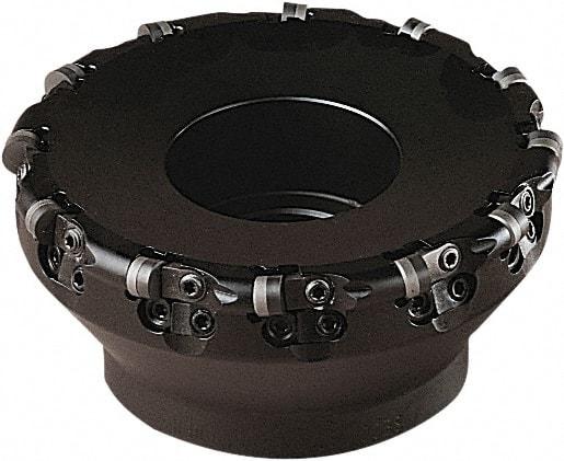 Seco - 72.5mm Cut Diam, 4.5mm Max Depth, 22mm Arbor Hole, 6 Inserts, RN.N 0903 Insert Style, Indexable Copy Face Mill - 10,200 Max RPM, 40mm High - USA Tool & Supply