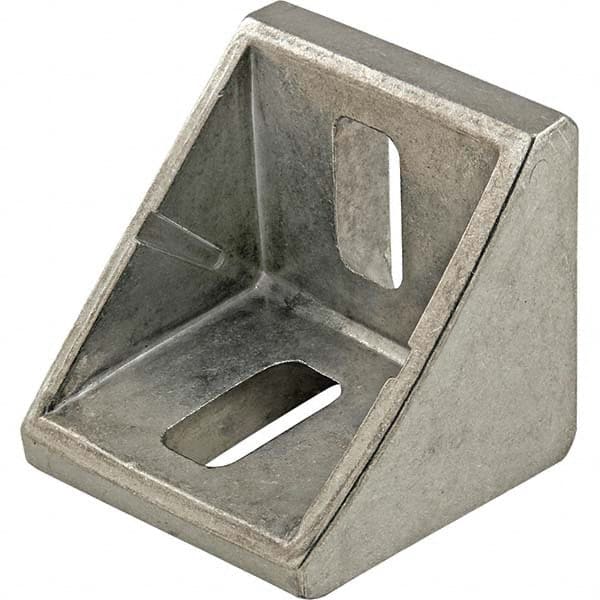 80/20 Inc. - 41-5/16" Wide, 41-5/16" High Aluminum Corner Bracket - USA Tool & Supply