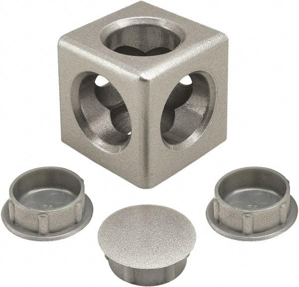 80/20 Inc. - 30mm Wide, Open Shelving Accessory/Component - Aluminum, Lacquered Finish, 30mm Long, Use with 25/30 Series - USA Tool & Supply