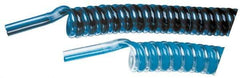 Advanced Technology Products - 10mm OD, Polyurethane Tube - Black & Clear Blue, 140 Max psi, 98 Shore A Hardness - USA Tool & Supply