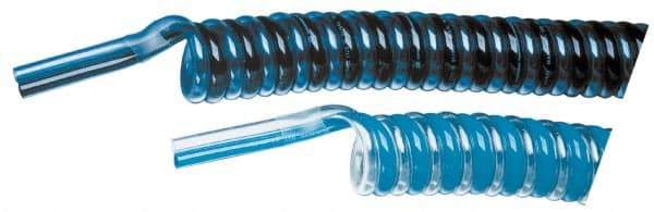 Advanced Technology Products - 6mm OD, Polyurethane Tube - Black & Clear Blue, 140 Max psi, 98 Shore A Hardness - USA Tool & Supply