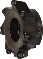 Kennametal - 4" Cut Diam, 1-1/4" Arbor Hole, 3.5mm Max Depth of Cut, 43° Indexable Chamfer & Angle Face Mill - 7 Inserts, OF.T 06L5... Insert, Right Hand Cut, 7 Flutes, Series KSOM Mini - USA Tool & Supply