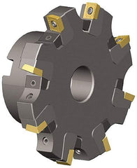 Kennametal - Shell Mount Connection, 0.551" Cutting Width, 0.872" Depth of Cut, 4" Cutter Diam, 1" Hole Diam, 6 Tooth Indexable Slotting Cutter - KSSS Toolholder, SPCT, SPET, SPPT Insert - USA Tool & Supply