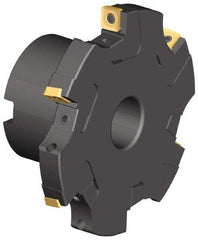 Kennametal - Arbor Hole Connection, 0.548" Cutting Width, 1.845" Depth of Cut, 6" Cutter Diam, 1-1/2" Hole Diam, 10 Tooth Indexable Slotting Cutter - KSSS Toolholder, SPCT, SPET, SPPT Insert - USA Tool & Supply