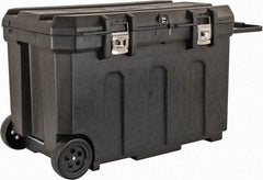 Stanley - 1 Tray Mobile Tool Chest - 23" Wide x 22-13/16" Deep x 23-1/4" High, Plastic, Black - USA Tool & Supply