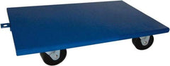 PRO-SOURCE - 1,600 Lb Capacity Steel Lip Down Dolly - 30" Long x 18" Wide, 4" Wheels - USA Tool & Supply