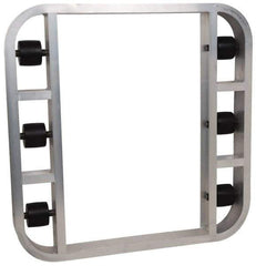 PRO-SOURCE - 4,000 Lb Capacity Aluminum Pallet Dolly - 42" Long x 42" Wide x 4-1/2" High, 3-1/4" Wheels - USA Tool & Supply