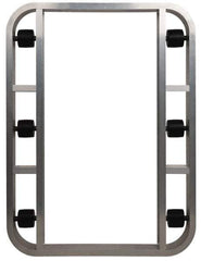 PRO-SOURCE - 4,000 Lb Capacity Aluminum Pallet Dolly - 48" Long x 36" Wide x 4-1/2" High, 3-1/4" Wheels - USA Tool & Supply