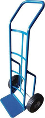 PRO-SOURCE - 600 Lb Capacity 52" OAH Hand Truck - 8 x 14" Base Plate, Continuous Swept Back Handle, Steel, Full Pneumatic Wheels - USA Tool & Supply