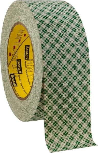 3M - 2" x 36 Yd Rubber Adhesive Double Sided Tape - 5 mil Thick, Paper Liner, Series 410M - USA Tool & Supply