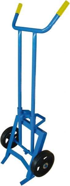 PRO-SOURCE - 1,000 Lb Load Capacity, 55 Gal Drum Hand Truck - 24-1/2" Wide x 62" High, 2 Wheels - USA Tool & Supply