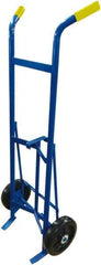 PRO-SOURCE - 1,000 Lb Load Capacity, 30 & 55 Gal Drum Hand Truck - 25-1/2" Wide x 61" High, 2 Steel Wheels - USA Tool & Supply