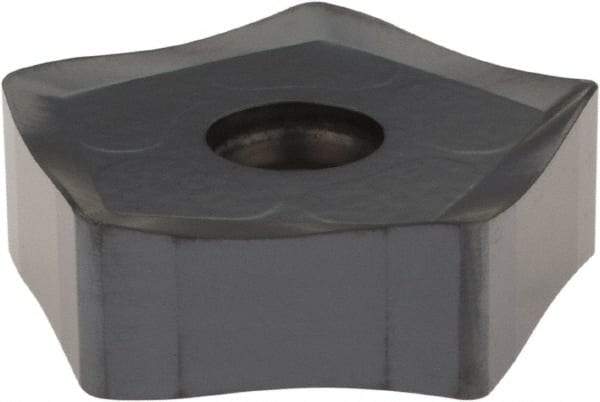 Ingersoll Cutting Tools - PNCU1708 Grade IN2030 Carbide Milling Insert - TiAlN Finish, 0.33" Thick, 0.925" Inscribed Circle, 0.06" Corner Radius - USA Tool & Supply