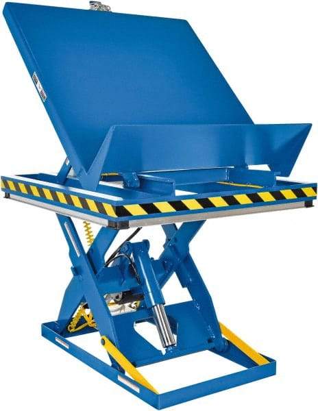Vestil - 2,000 Lb Capacity Electric Scissor Lift - 11" to 47" Lift Height, 48" Platform Length x 48" Platform Width - USA Tool & Supply
