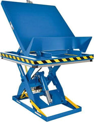 Vestil - 2,000 Lb Capacity Electric Scissor Lift - 11" to 47" Lift Height, 48" Platform Length x 48" Platform Width - USA Tool & Supply