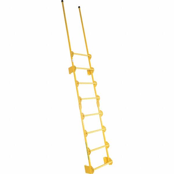 Vestil - 137-1/2" High 300 Lb Capacity 8 Step Fixed Ladder - USA Tool & Supply