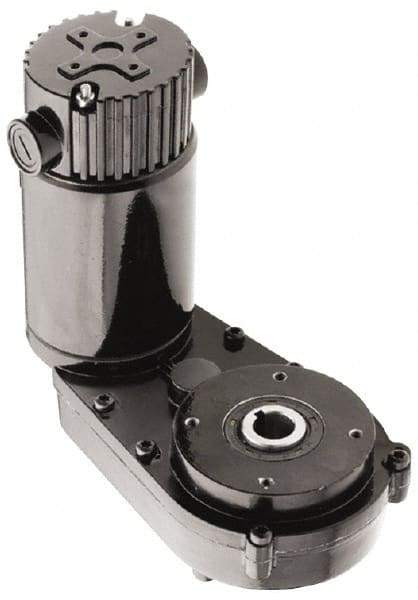 Bison Gear - 90 VDC, 6.3 RPM, 284.2:1 Gear Ratio, Parallel Offset Gearmotor - 26 Frame, 438 Torque, 1/20 hp, TENV Enclosure - USA Tool & Supply