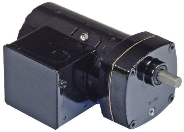 Bison Gear - 115 Volt, 95 RPM, 16.8:1 Gear Ratio, Parallel Gearmotor - 30 Torque, 1/20 hp, TENV Enclosure - USA Tool & Supply