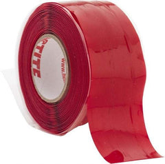 Loctite - 1" x 10', Red Silicone Electrical Tape - 0.5 mil Thick, 400 V/mil Dielectric Strength - USA Tool & Supply