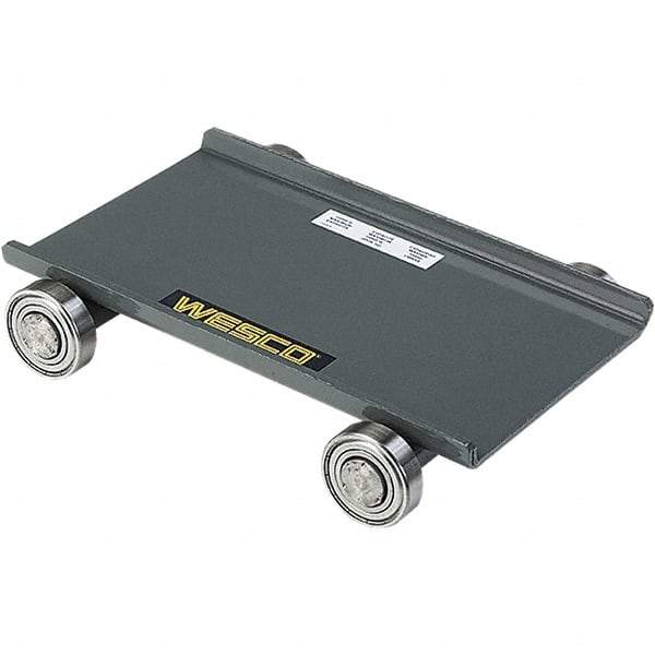 Wesco Industrial Products - 10,000 Lb Capacity Steel Machine Dolly - 11-3/4" Long x 8-1/2" Wide x 2-1/4" High, 2" Wheels - USA Tool & Supply