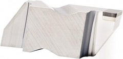 Kennametal - 3125NG EST Grade KB1630, 3.18mm Cutting Width PCBN Grooving Insert - 3.81mm Max Depth of Cut, Right Hand, 0.19mm Corner Radius, Uncoated - USA Tool & Supply