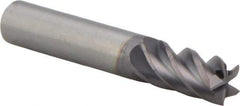 M.A. Ford - 3/8", 7/8" LOC, 3/8" Shank Diam, 2-1/2" OAL, 5 Flute, Solid Carbide Square End Mill - Single End, ALtima Finish, 38° Helix, Centercutting, Right Hand Cut, Right Hand Flute, Series 178 - USA Tool & Supply
