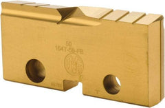 Allied Machine and Engineering - 50mm Diam x 5/16" Thick, Seat Code 4, Flat Bottom Spade Drill Insert - TiN Coated, Cobalt, Grade Super Cobalt, Series T-A - USA Tool & Supply