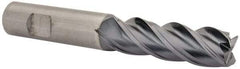 Kennametal - 3/4", 2-1/4" LOC, 3/4" Shank Diam, 5" OAL, 4 Flute, Solid Carbide Square End Mill - Single End, AlTiN Finish, Spiral Flute, Variable° Helix, Centercutting, Right Hand Cut, Right Hand Flute, Series HPHV - USA Tool & Supply