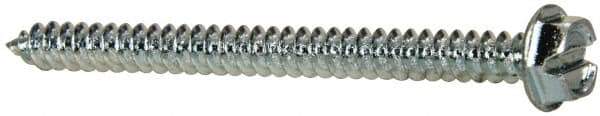 Value Collection - #8 Hex Washer Head Slotted Sheet Metal Screw - Steel, 2" Length Under Head, Grade 2 - USA Tool & Supply